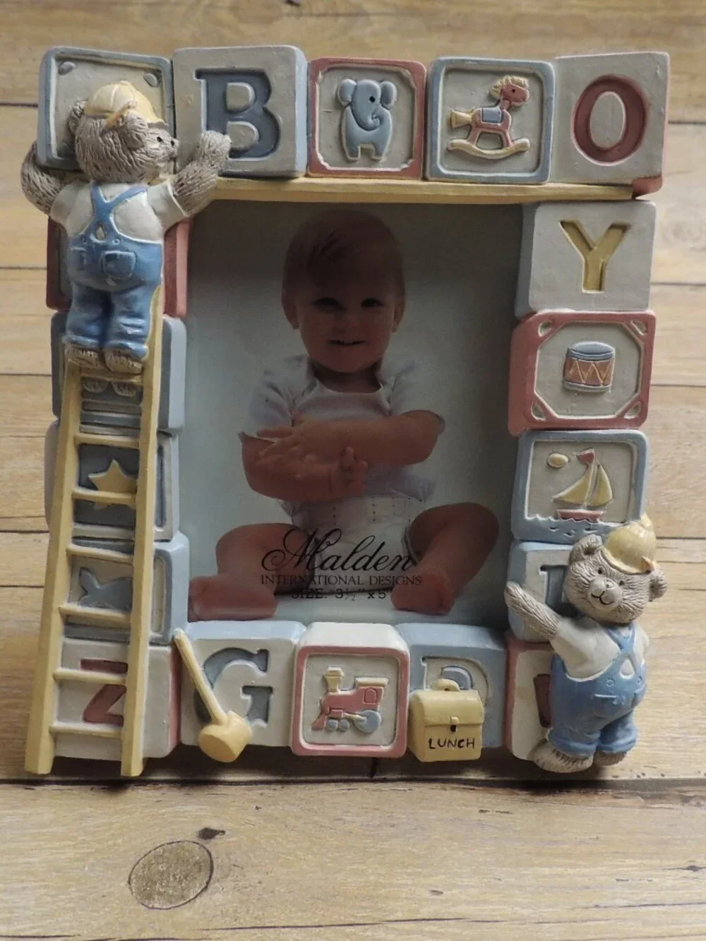 Vintage Malden International Designs Baby Photo Frame | 3.5